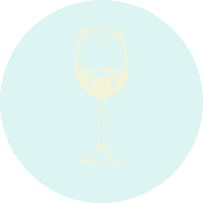 White Wine Glass illustration.